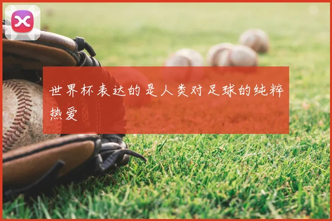 世界杯表达的是人类对足球的纯粹热爱